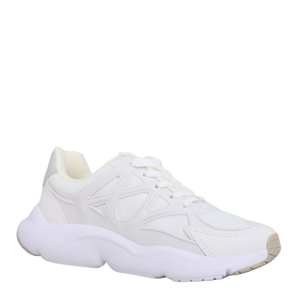Tênis Feminino Casual Solado Alto Macio Estiloso Confortável Branco/Prata 4
