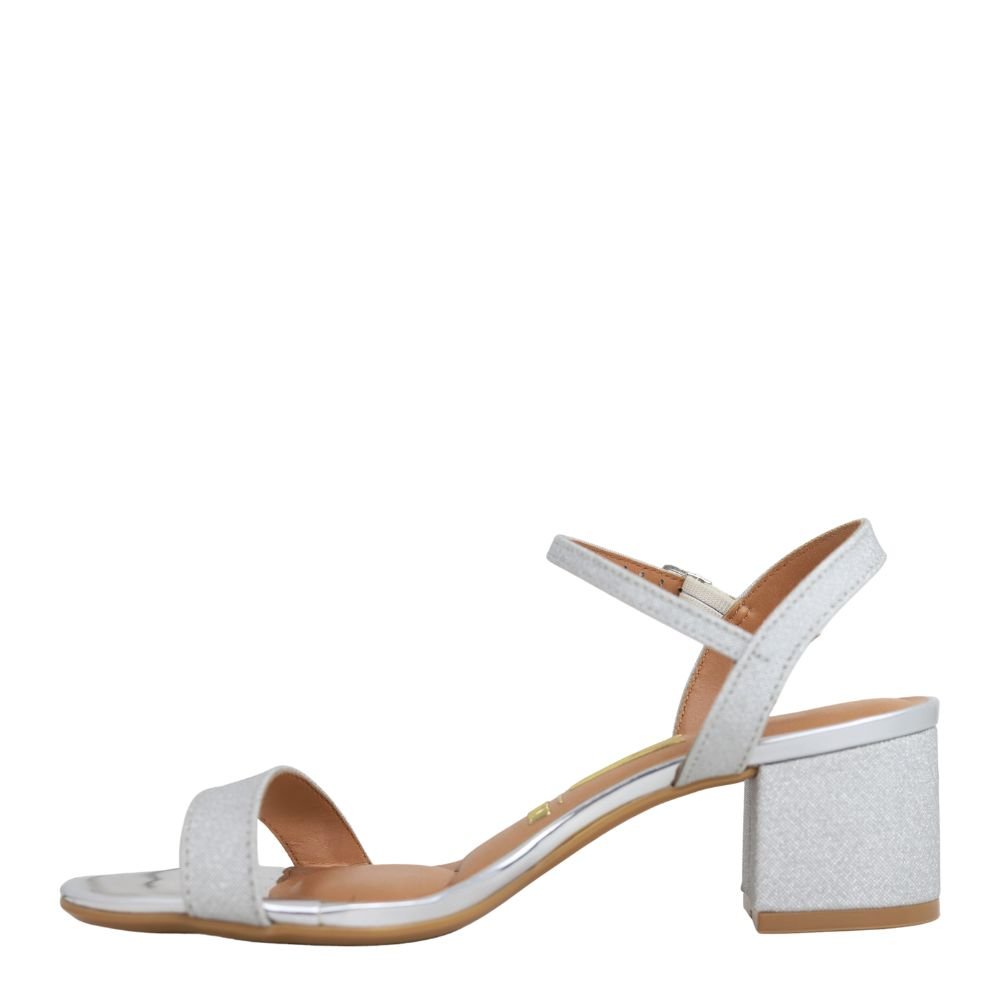 Sandália Feminina Salto Baixo Vizzano 6291.900 Prata 3