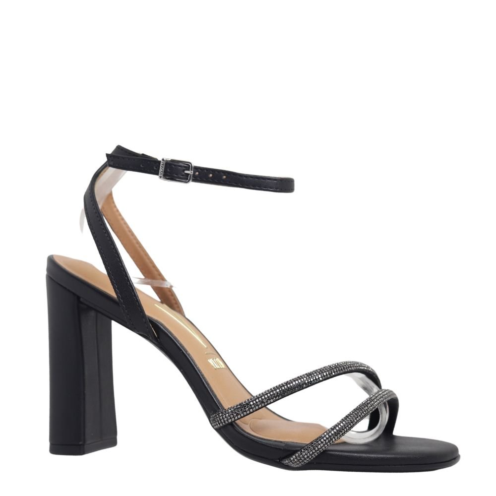 Sandália Feminina Salto Médio Grosso Conforto Vizzano 6550103 Preto 4