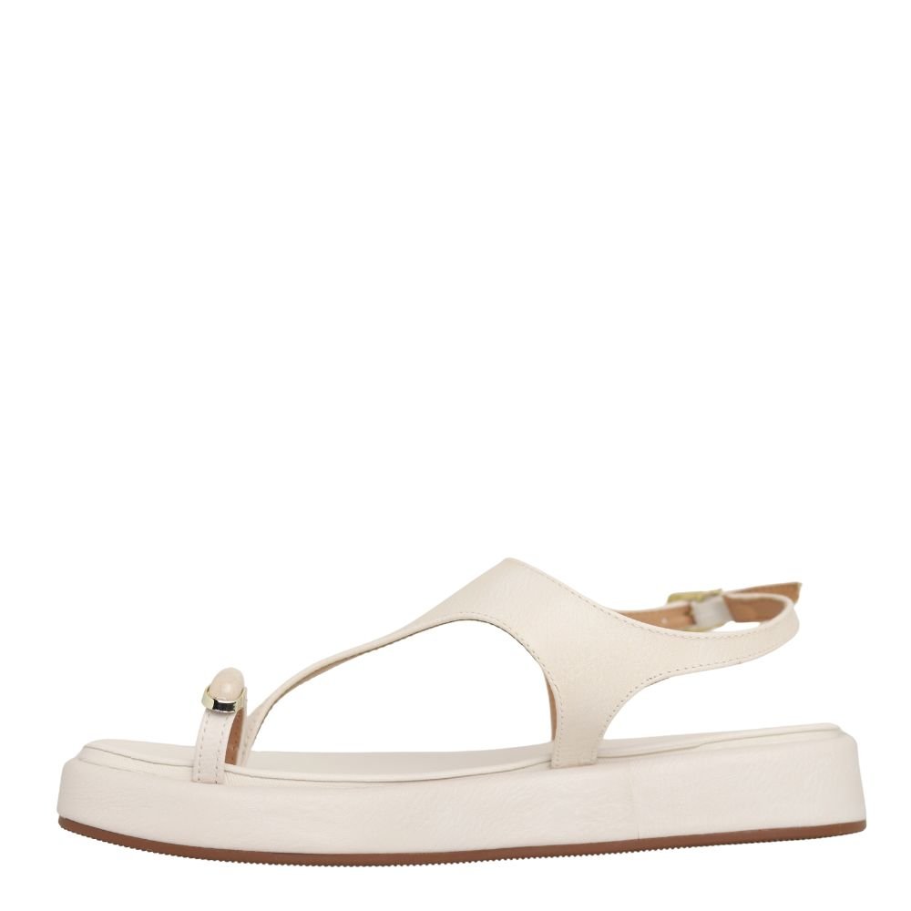 Sandália Flatform Feminina Conforto Estilo Vizzano Fivela Branco 3