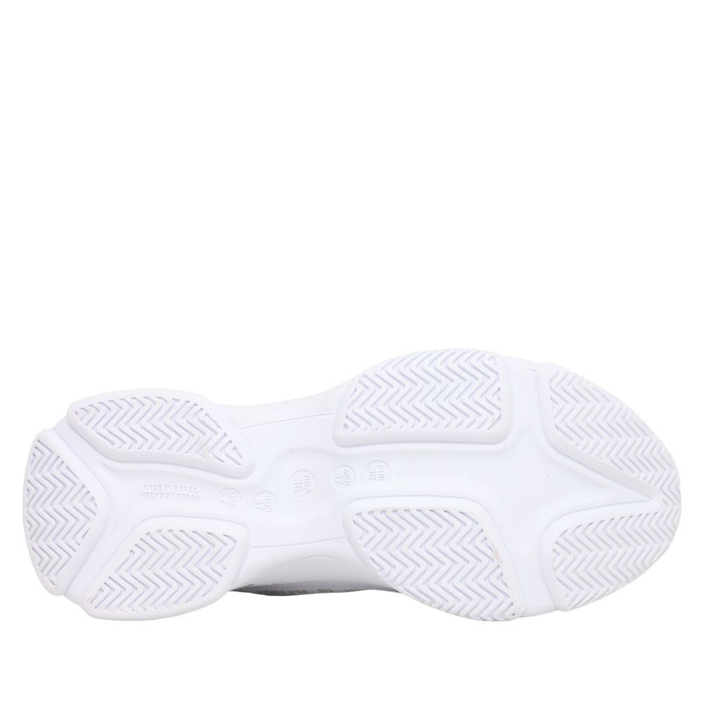 Tênis Feminino Ramarim Chunky Sneaker Casual Flyeasy 25-74201 Branco/Dourado 5