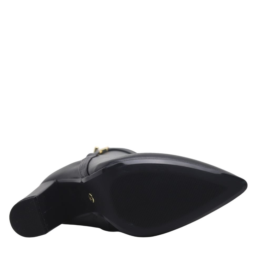 Bota Cano Curto Feminina Salto Alto Conforto Vizzano 3105102 Preto 5