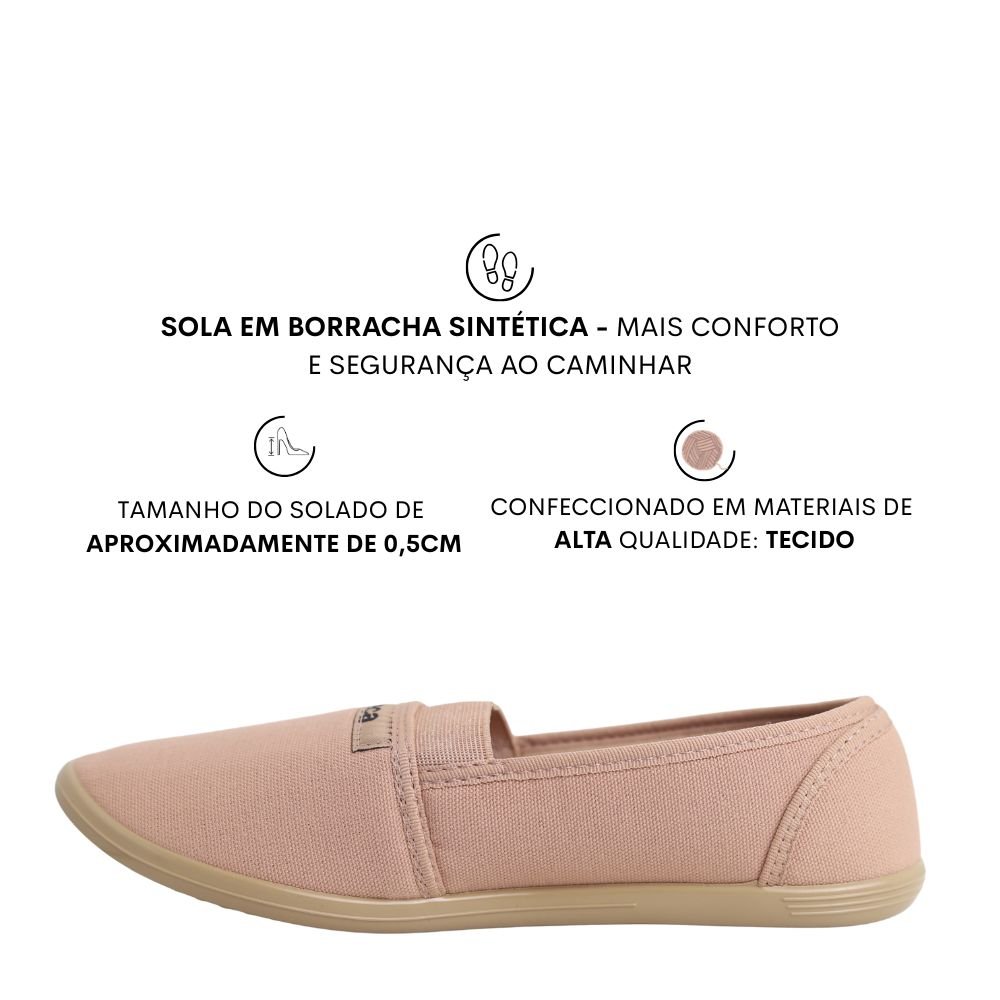Sapatilha Alpagarta Feminina Moleca 520.59 Rosa 3