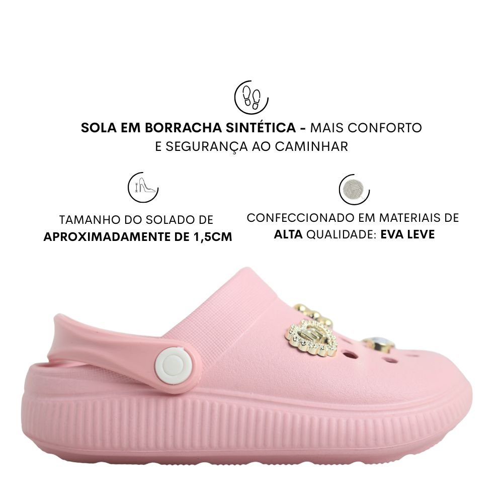 Papete Babuche Infantil Menina Conforto Molekinha 2591103 Rosa 2