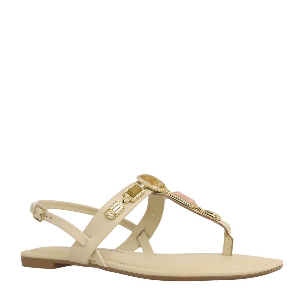 Sandália Dakota Rasteira Feminina Tendência Original Y9571 Bege 4