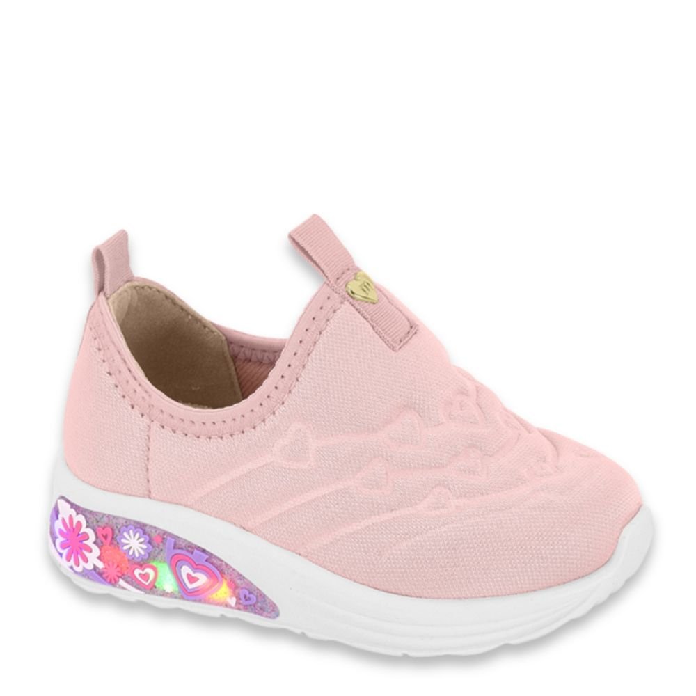 Tênis Infantil Menina Led Calce Fácil Calçados Molekinha