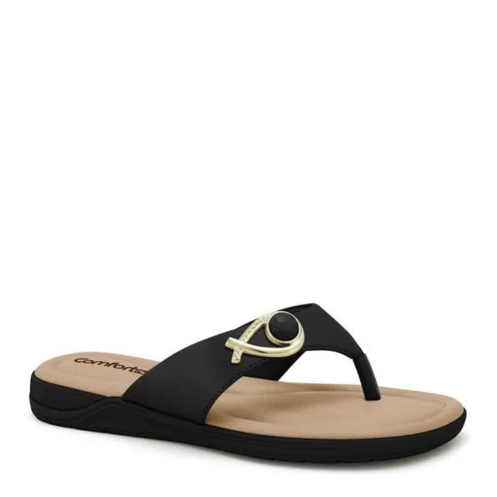 Sandália Rasteira Feminina Conforto Leve Comfortflex 2580401