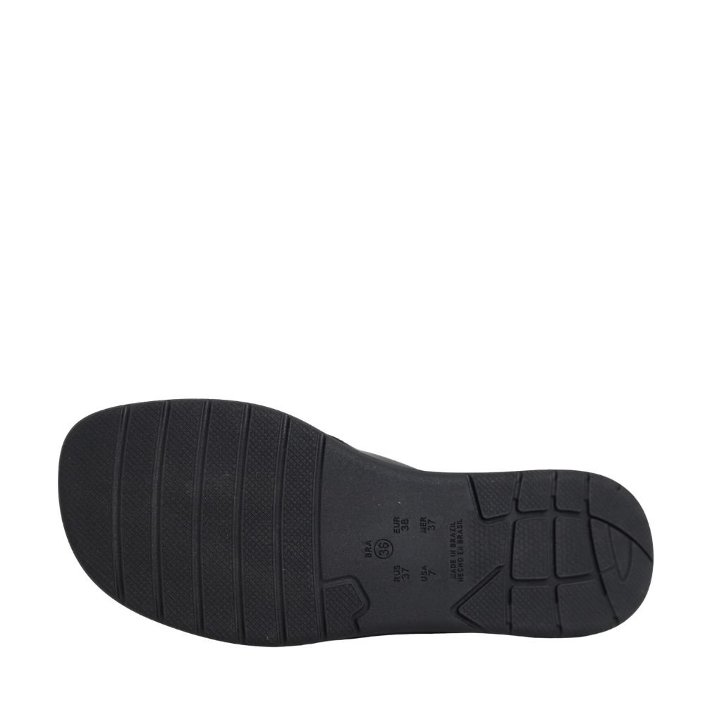Sandália Rasteira Feminina Conforto Leve Comfortflex 2580401 Preto 5
