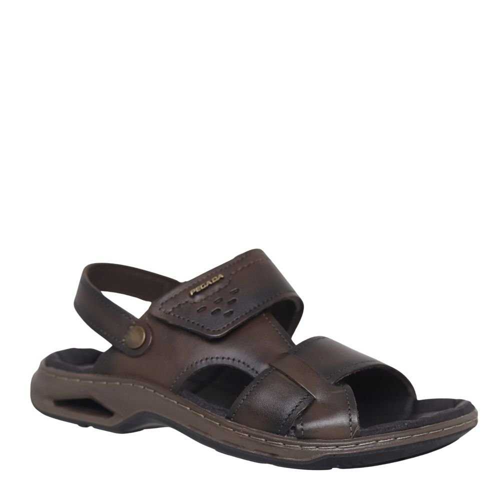 Sandália Masculina Amortech Conforto Couro Pegada 133234