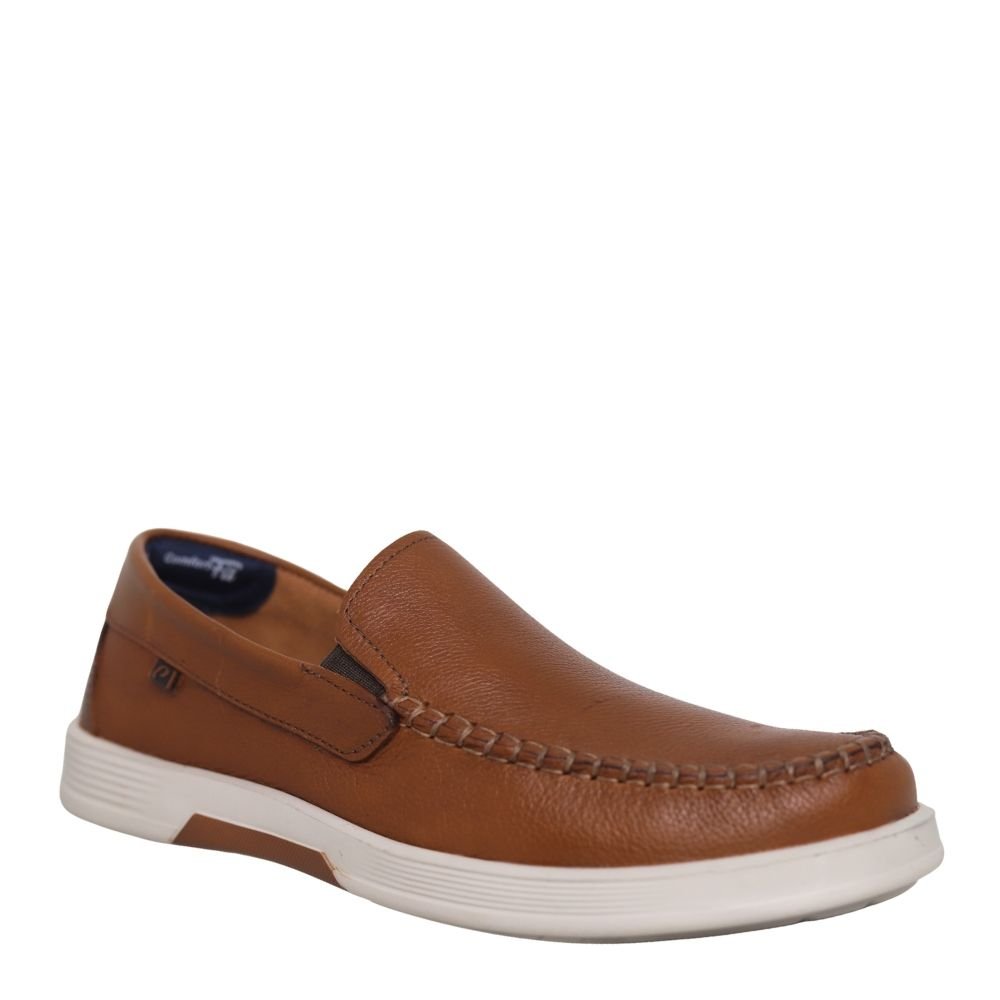 Sapato Masculino Mocassim Calce Facil Couro Pegada 142304