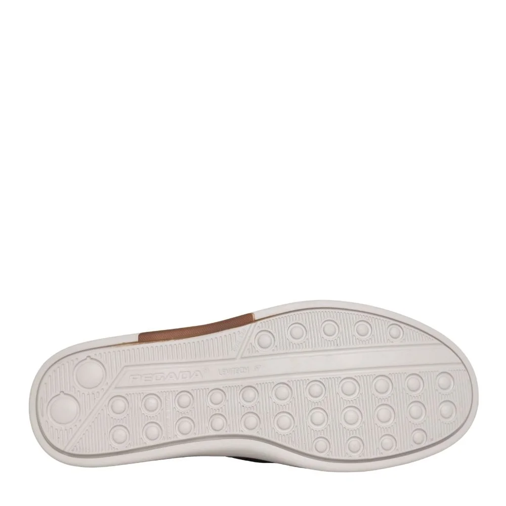 Sapato Masculino Mocassim Calce Facil Couro Pegada 142304 Caramelo 4