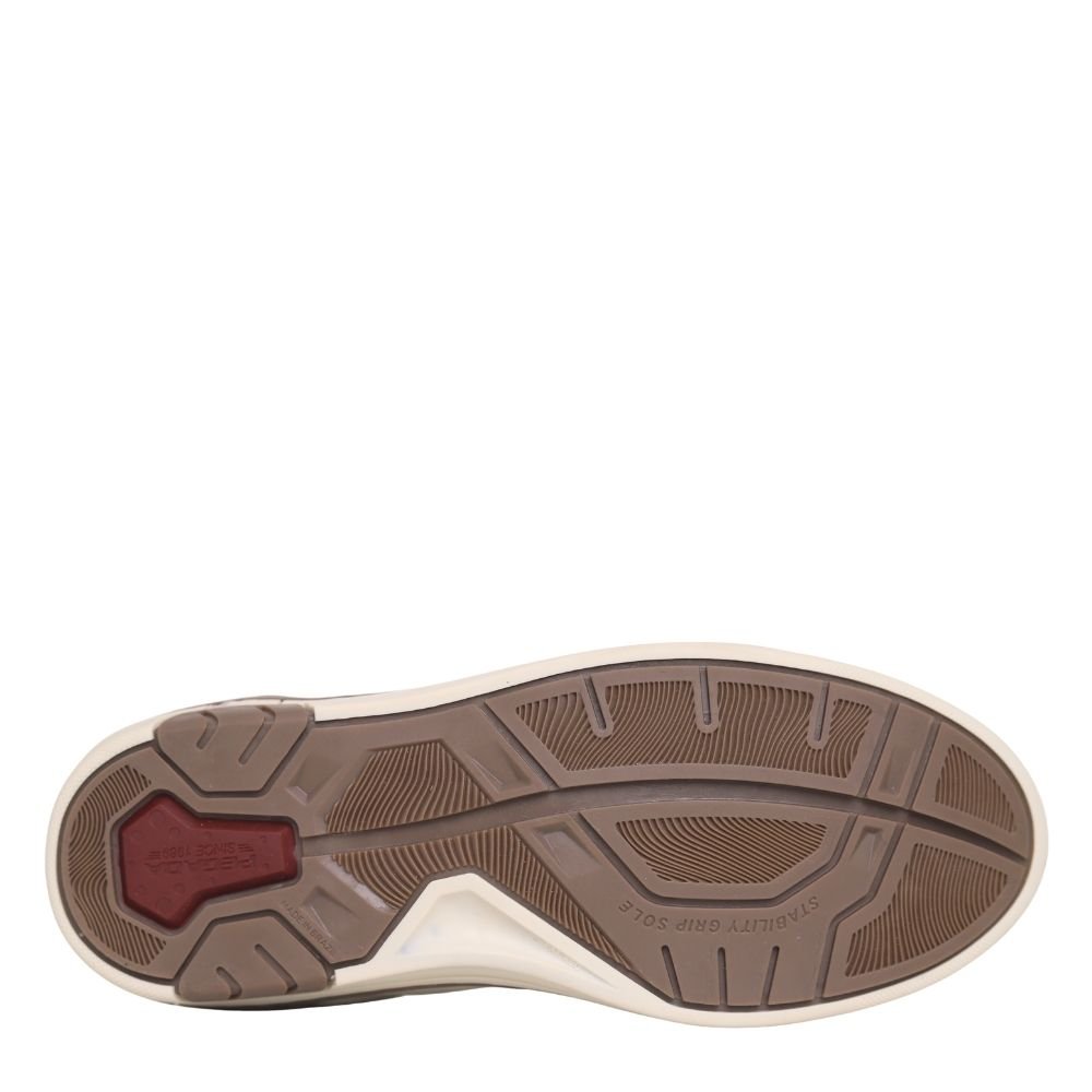 Sapatênis Masculino Confortavel Zíper Couro Pegada 119313 Branco 5