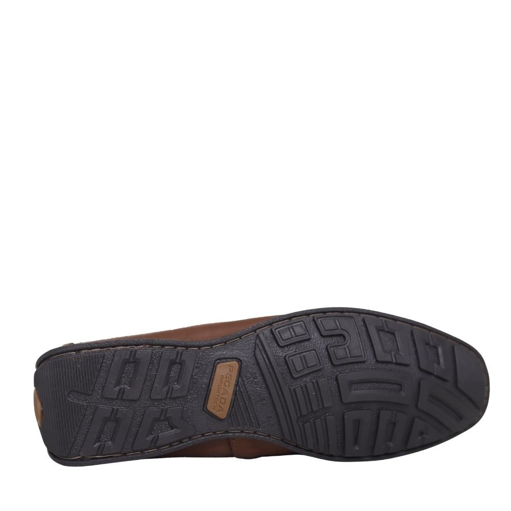 Mocassim Masculino Calce Facil Conforto Couro Pegada 140771 Marrom 4