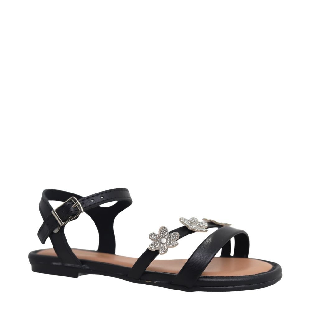 Sandália Infantil Menina Molekinha Strass Estilosa Leve 2157.1091 Preto 4