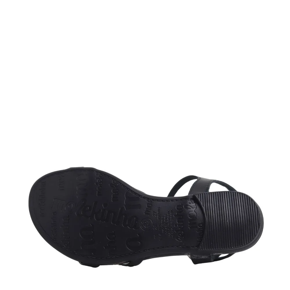Sandália Infantil Menina Molekinha Strass Estilosa Leve 2157.1091 Preto 5