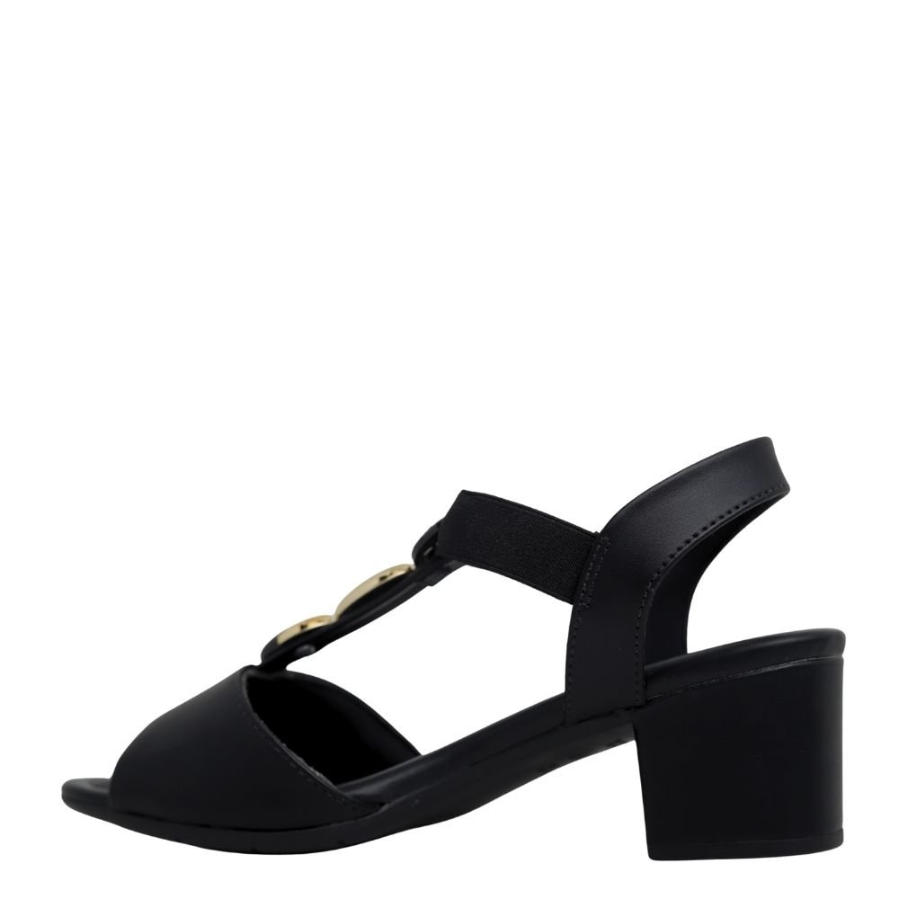 Sandalia Feminina Comfortflex Macia Calce Facil 25-57403 Preto 3