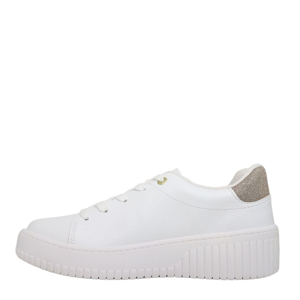 Tênis Feminino Flatform Conforto Glitter Beira Rio 4316.104 Branco 3