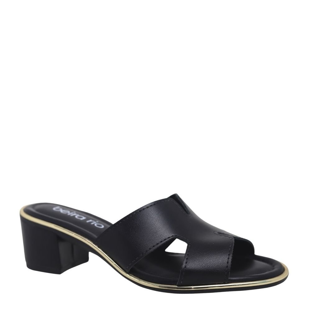 Tamanco Feminino Salto Bloco Confortável Beira Rio 8379.251 Preto 4