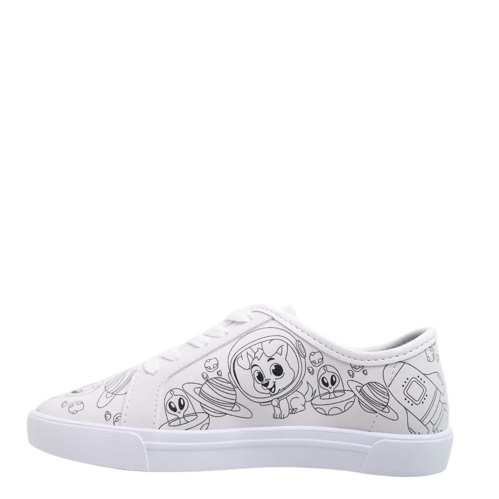 Tenis Infantil Menino Canetas de Colorir Molekinho 2875.100 Branco 3