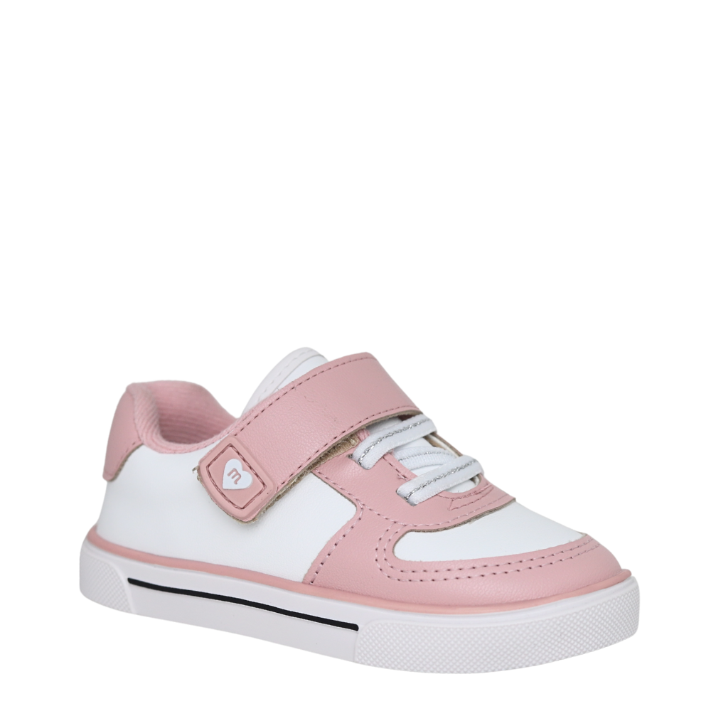 Tênis Infantil Molekinha Menina Conforto Velcro Calce Fácil Branco 4