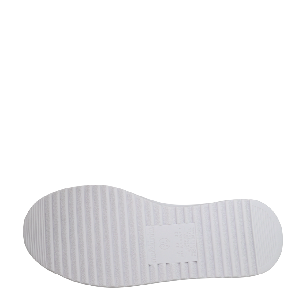 Tenis Infantil Menina Molekinha Blogueirinha Flatform Macio Branco 5