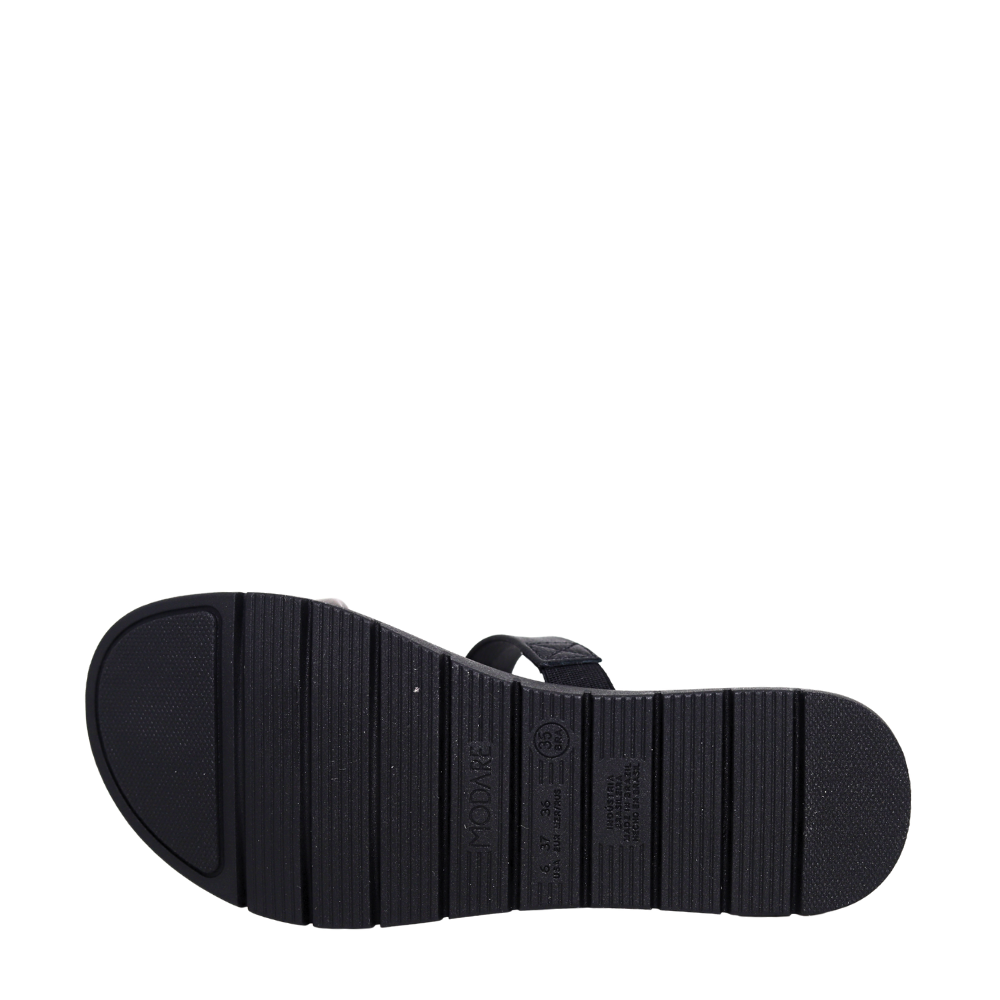 Sandália Feminina Elástico Brilho Conforti Modare 7162.332 Preto 5