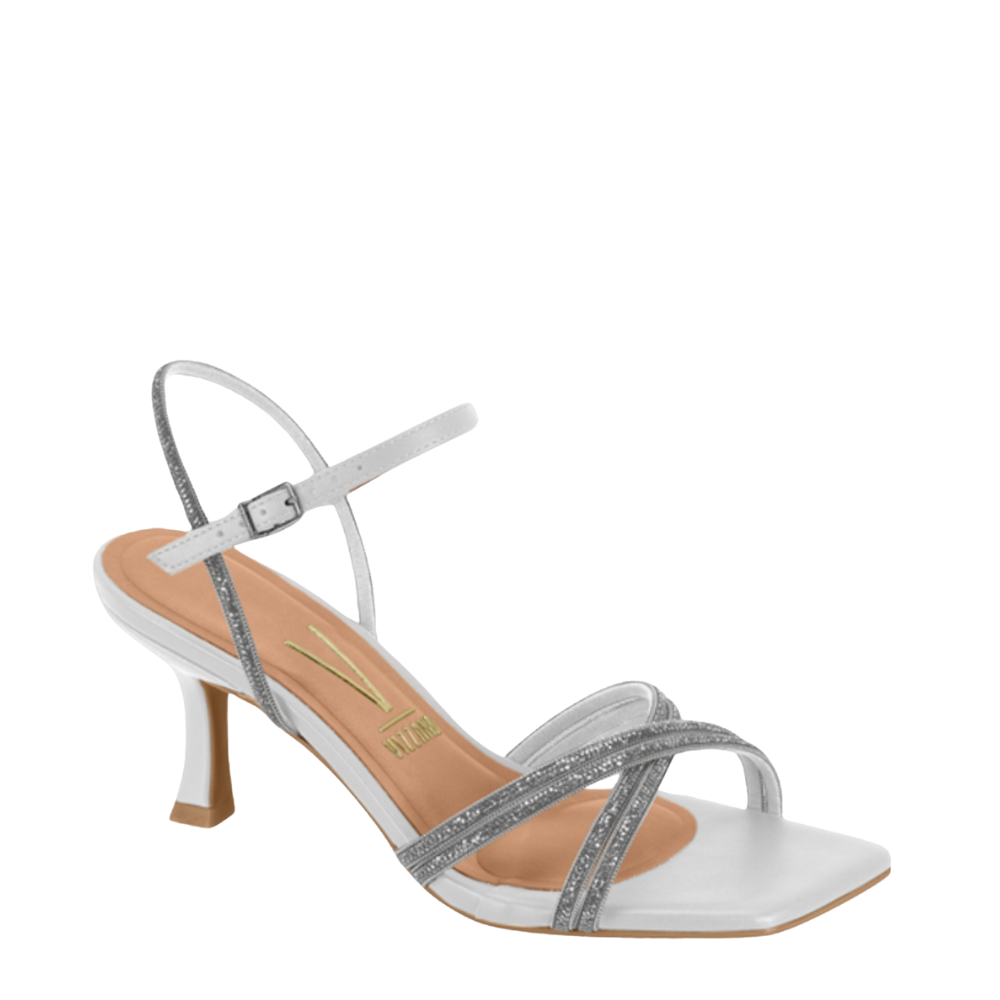 Sandália Feminina Tiras Cruzadas Com Strass Vizzano 6536.105