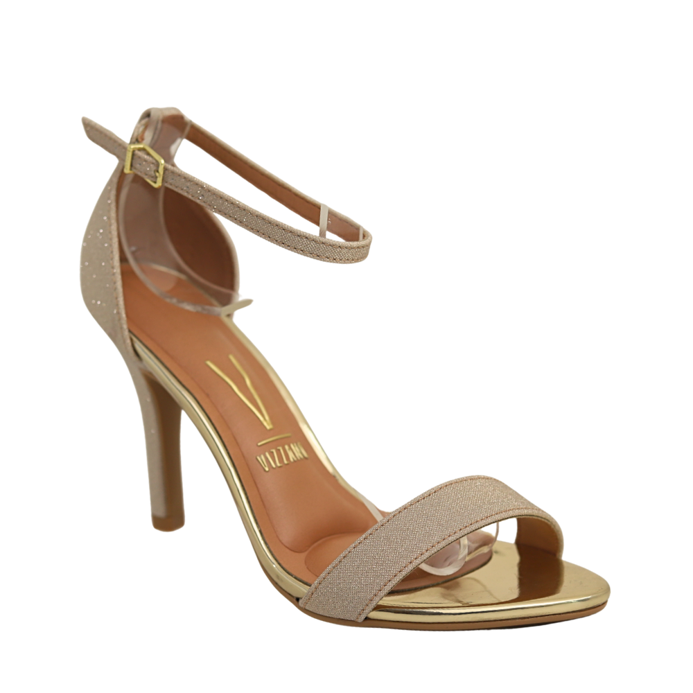 Sandália Social Feminino Casual Vizzano Salto Médio 6249.452 Dourado 4