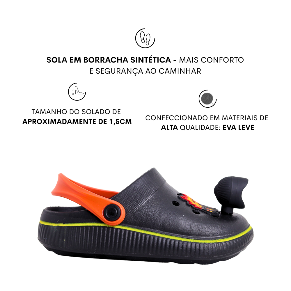Sandália Babuche Juvenil Menino Lanterna Molekinho 2874.406