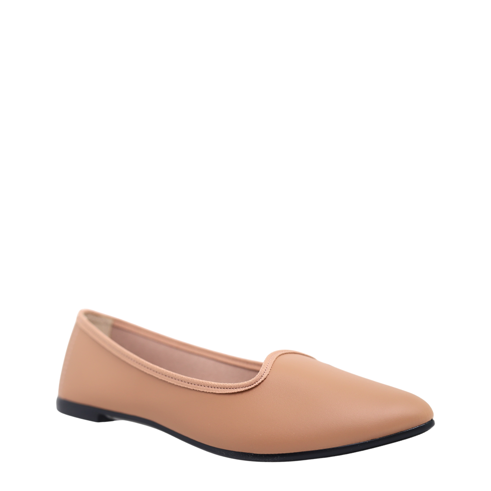 Sapatilha Feminina Casual Leve Bico Fino Moleca 5727.140 Bege 4