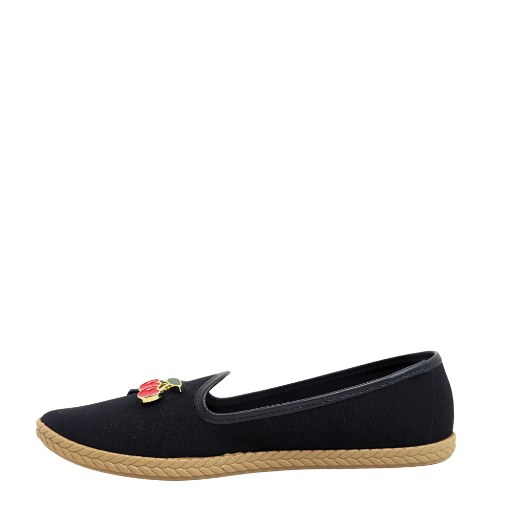 Sapatilha Alpargata Feminina Casual Com Pins Moleca 52871008 Preto 3