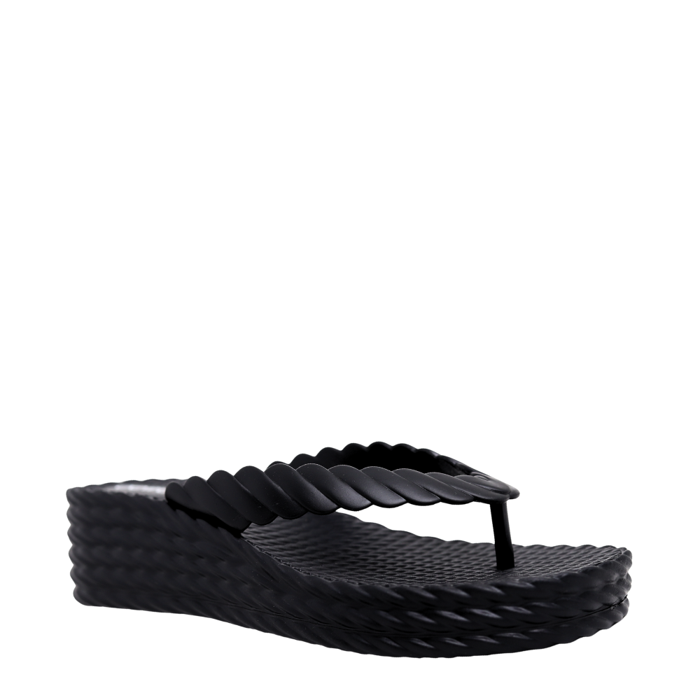 Tamanco Feminino Nuvem Salto Anabela Leve Beira Rio 8561.100 Preto 4