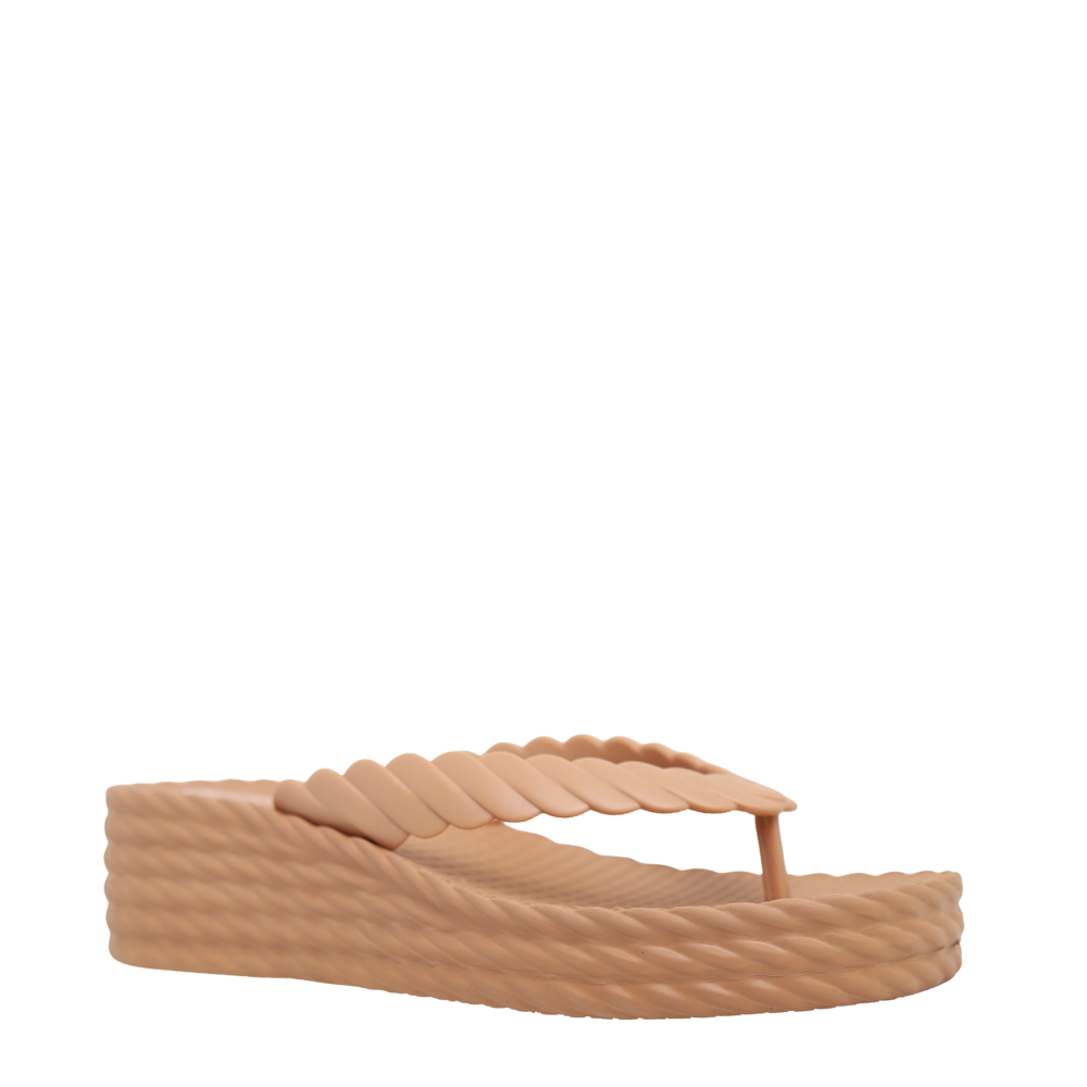 Tamanco Feminino Nuvem Salto Anabela Leve Beira Rio 8561.100 Bege 4