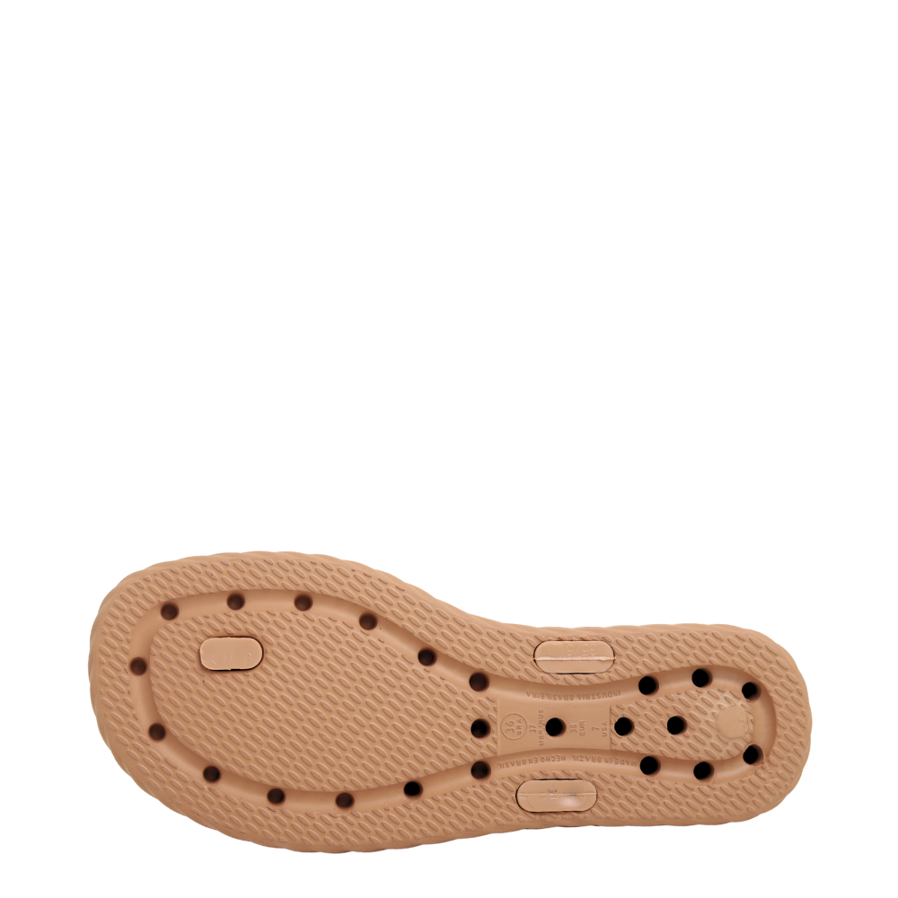 Tamanco Feminino Nuvem Salto Anabela Leve Beira Rio 8561.100 Bege 5