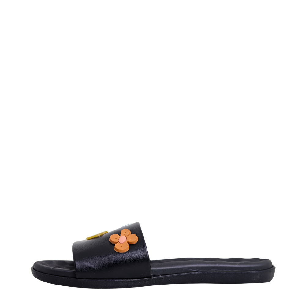 Chinelo Feminino Slide Rasteira Detalhes Beira Rio 8360.366 Preto 3