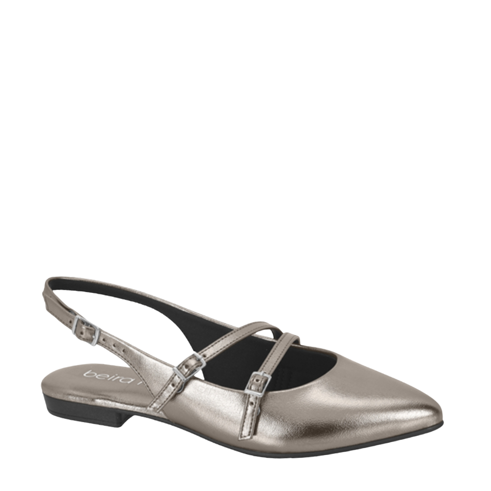 Sapatilha Feminina Slingback  Bico Fino Beira Rio 4134.1012