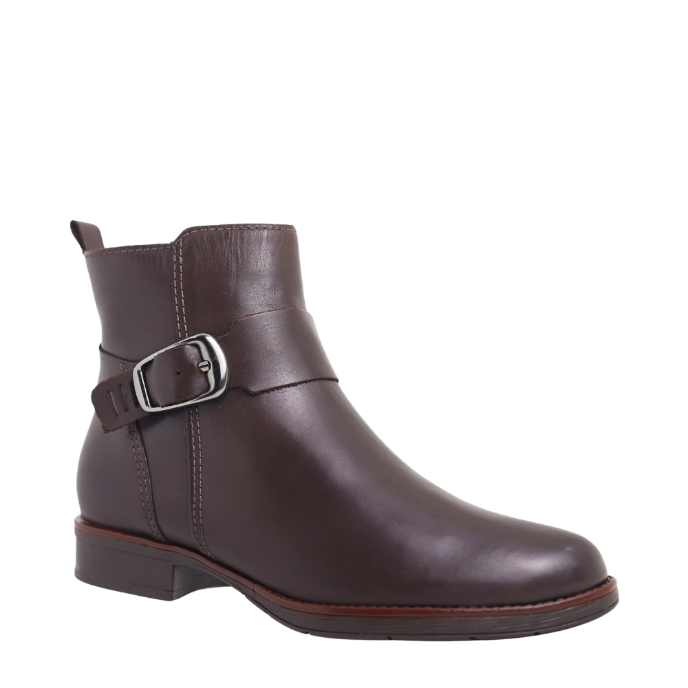 Bota Montaria Em Couro Cano Curto Feminina Bottero 361730 Marrom 4