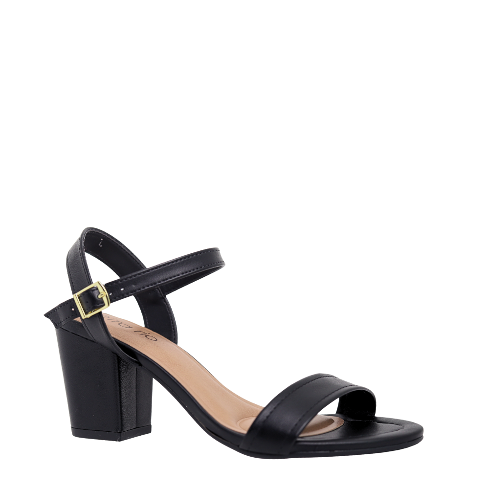 Sandália Feminina Salto  Médio Quadrado Beira Rio  8280.685 Preto 4