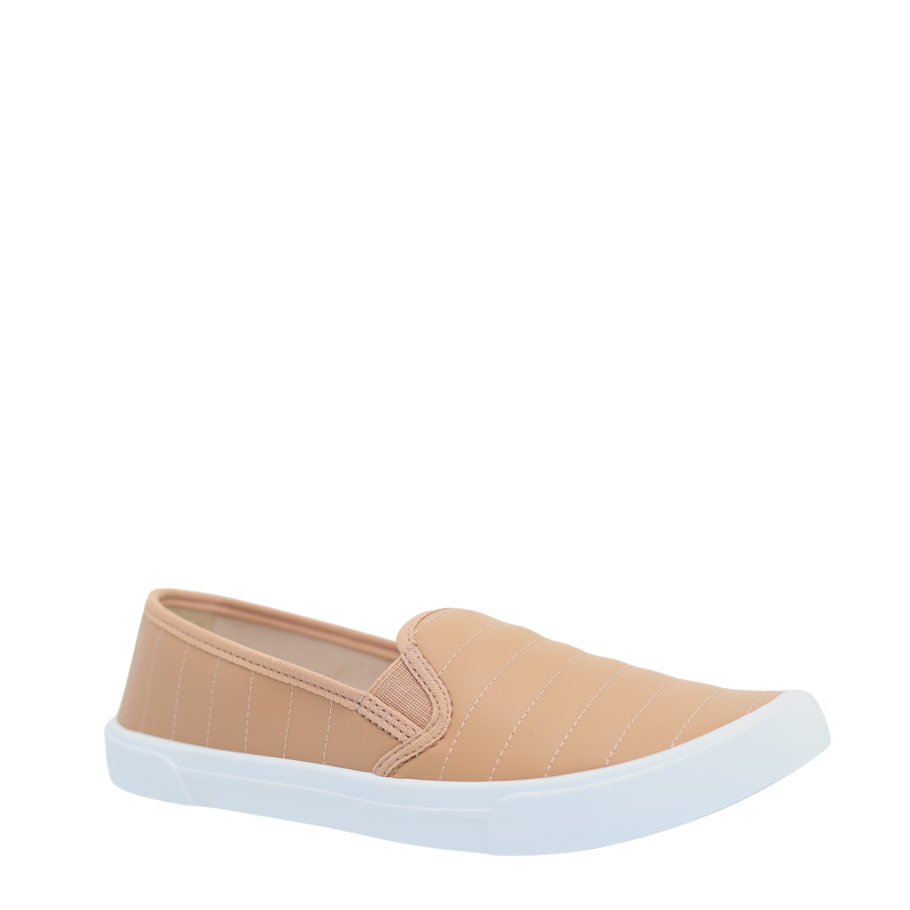 Sapatilha Feminina Calce Fácil Slip On Flow Moleca 5296.592 Bege 4