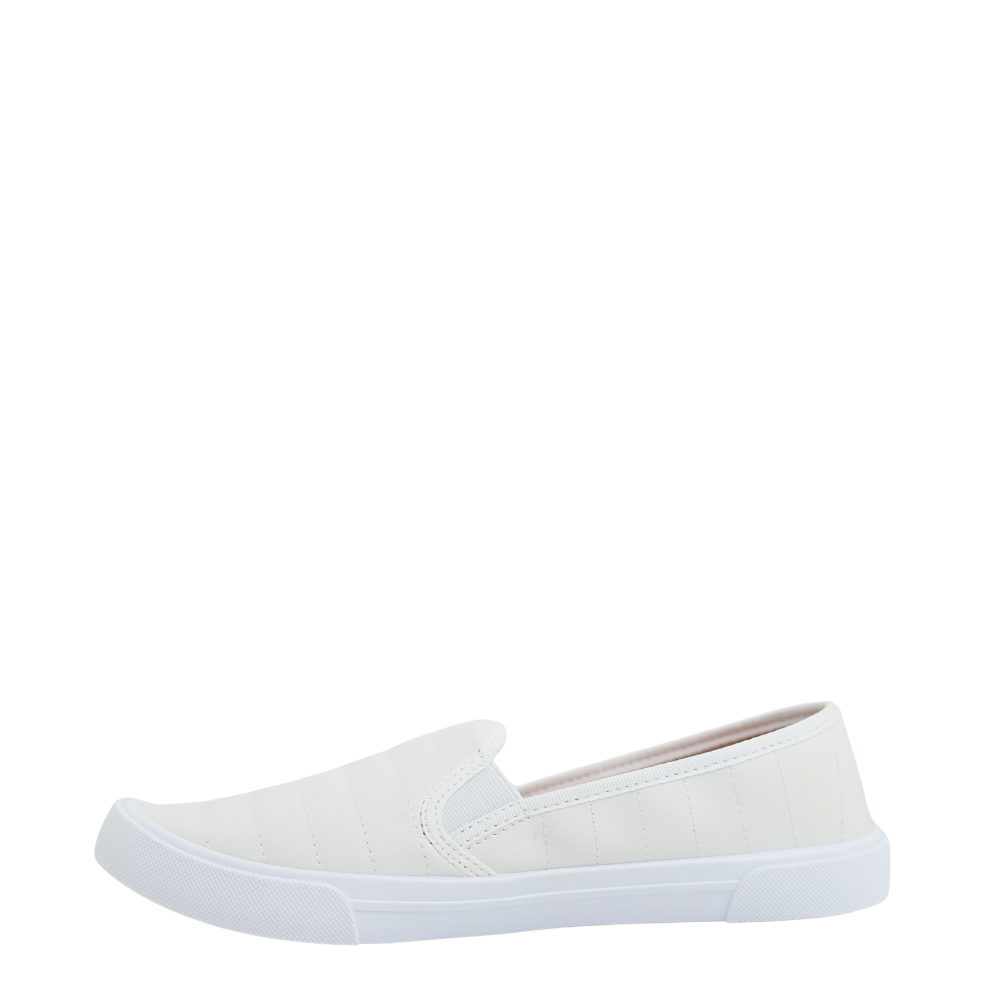 Sapatilha Feminina Calce Fácil Slip On Flow Moleca 5296.592 Branco 3