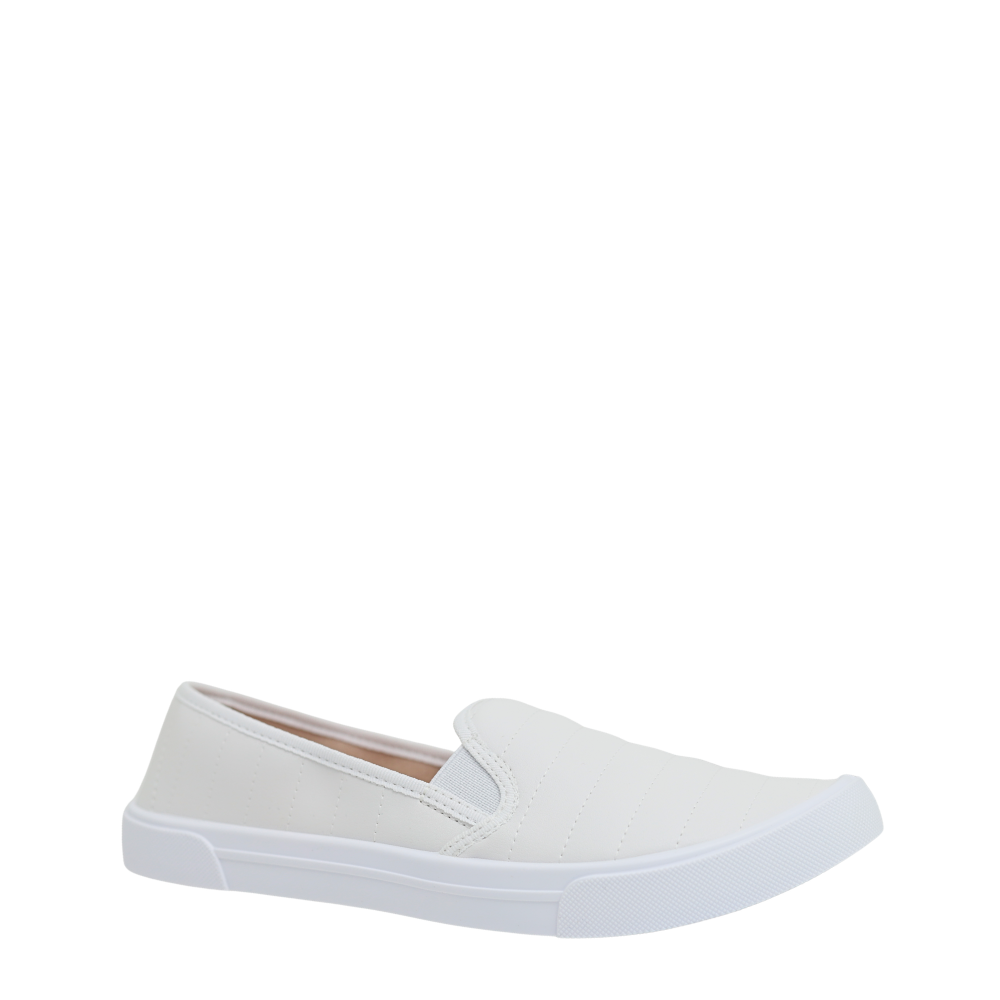 Sapatilha Feminina Calce Fácil Slip On Flow Moleca 5296.592 Branco 4
