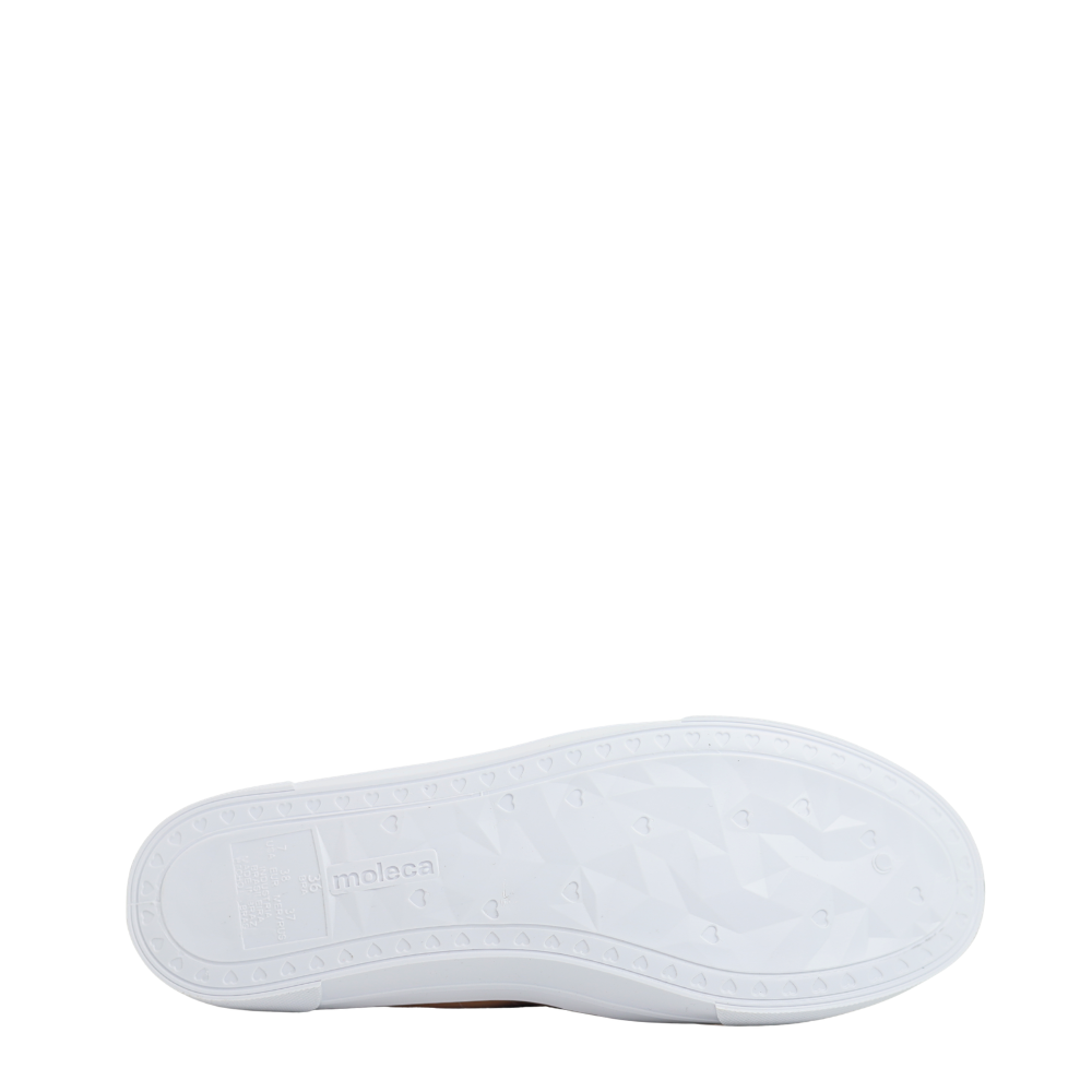 Sapatilha Feminina Calce Fácil Slip On Flow Moleca 5296.592 Branco 5