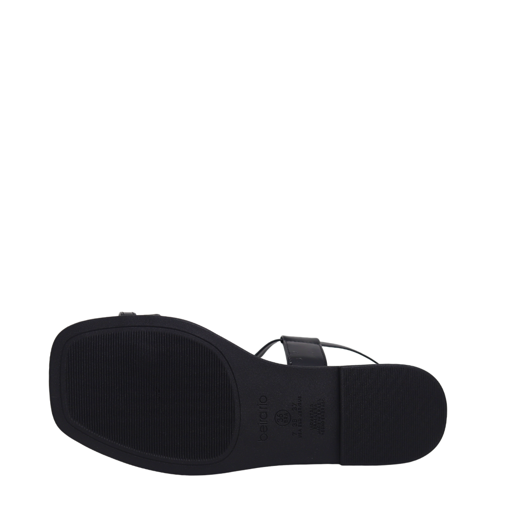 Sandália Rasteira Feminina Casual Ring Toe Beira Rio 8571100 Preto 5