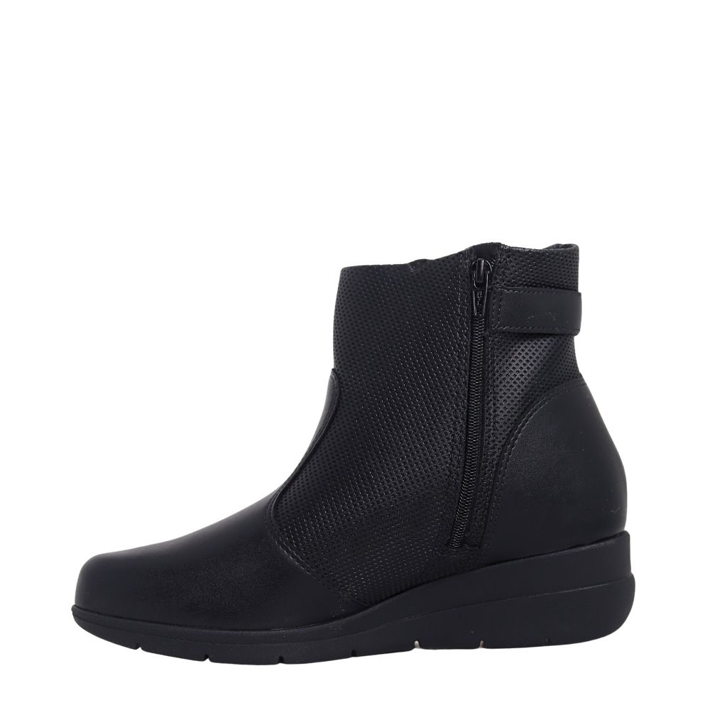 Bota Feminina Cano  Curto Conforto Anabela  Modare 7085.100 Preto 3