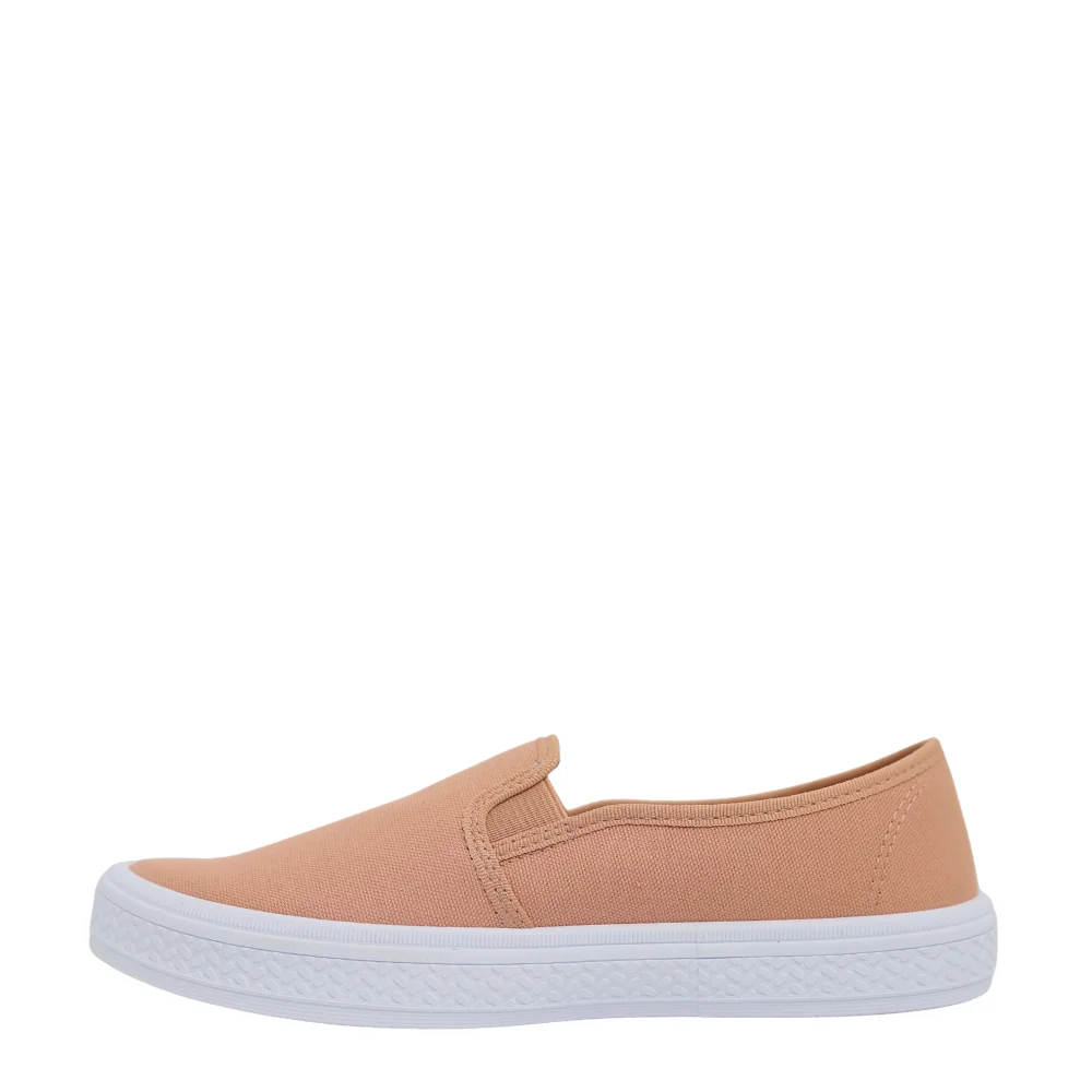 Tênis Feminino Calce Fácil Slip-on Conforto Moleca 5840.100 Bege 3