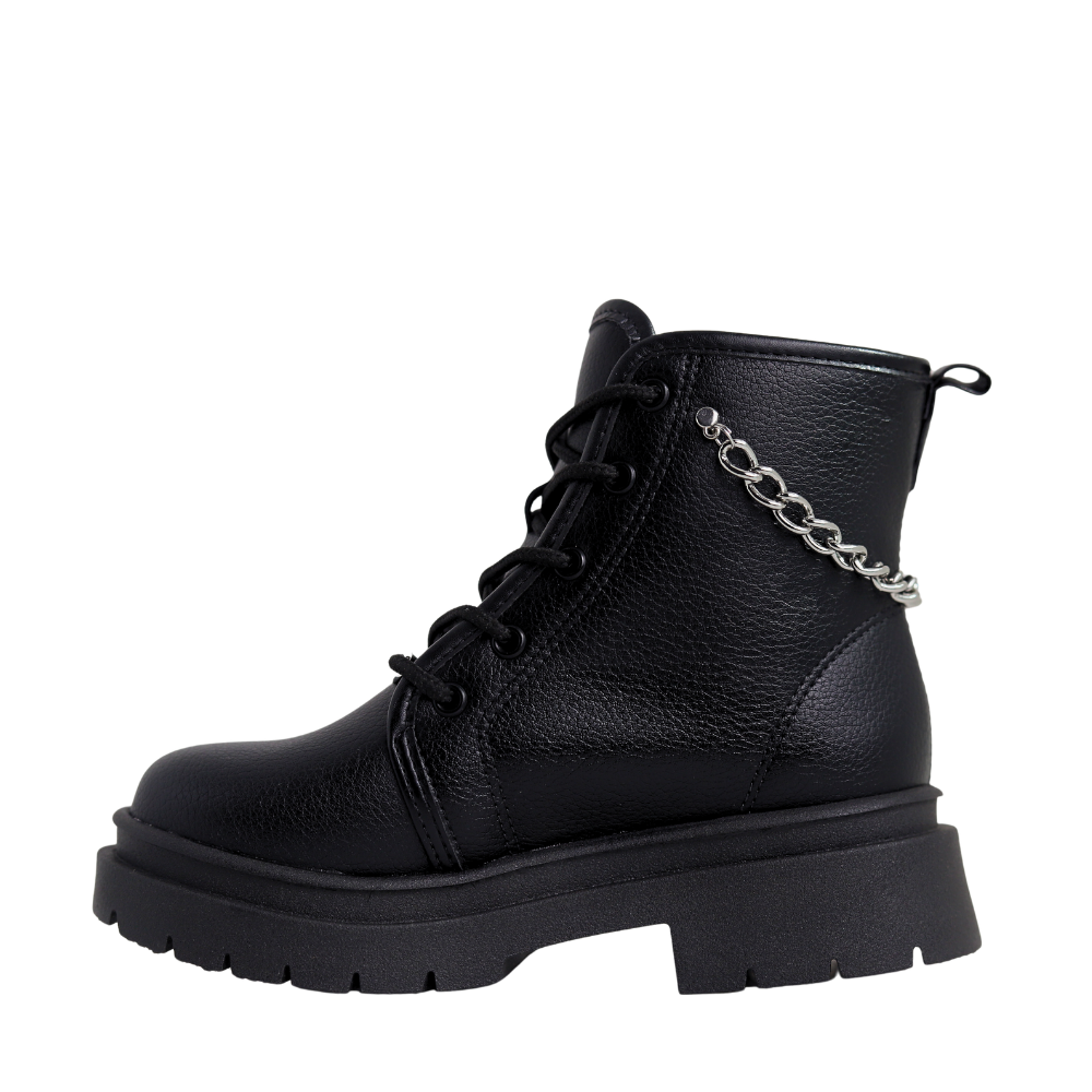 Bota Coturno Juvenil Menina  Acessórios Molekinha 2182.109 Preto 2