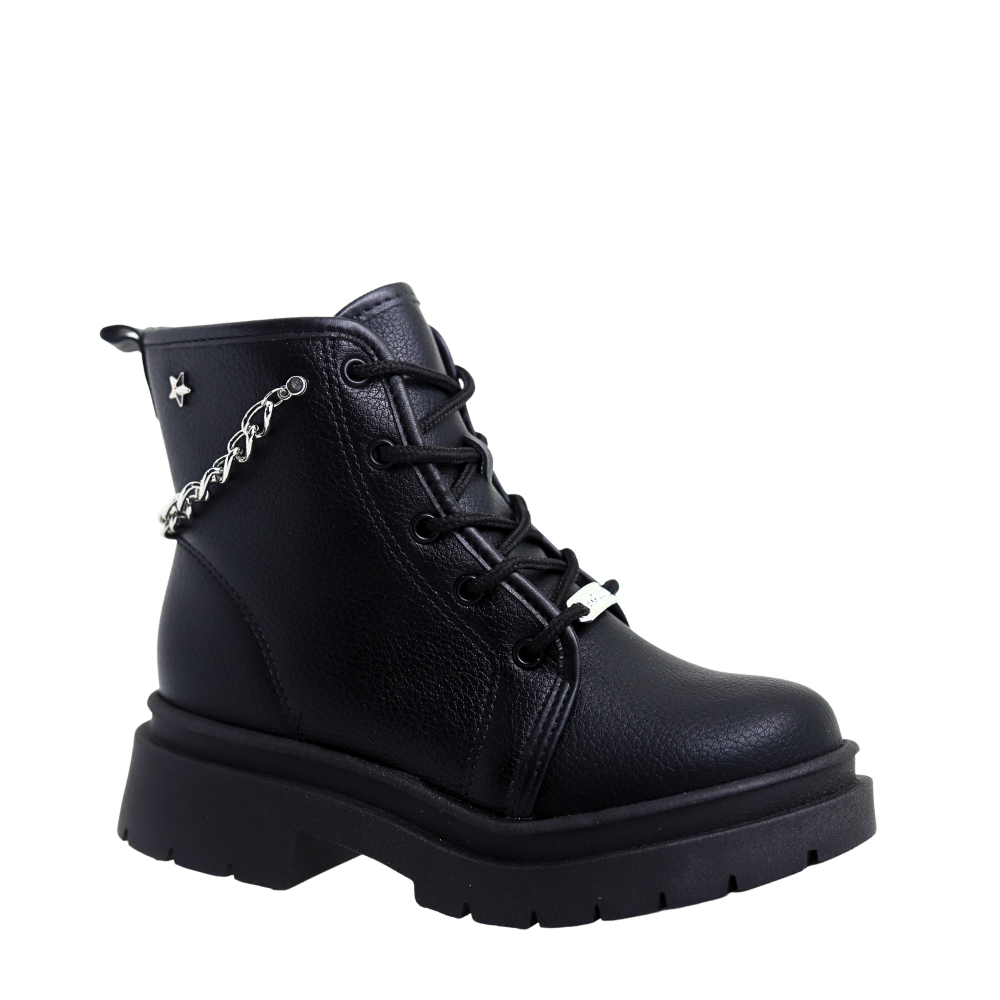 Bota Coturno Juvenil Menina  Acessórios Molekinha 2182.109 Preto 3