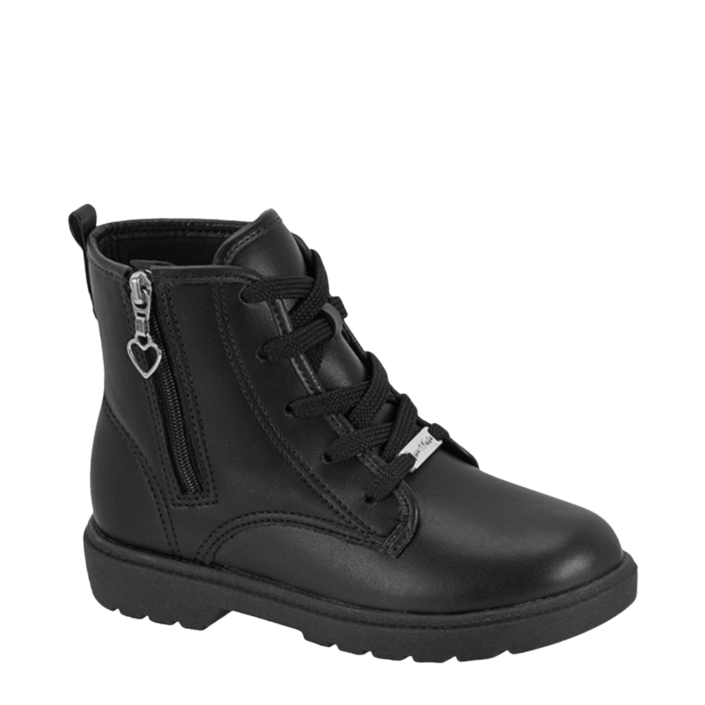 Bota Coturno Juvenil Menina Ziper Coração Molekinha 2164.146