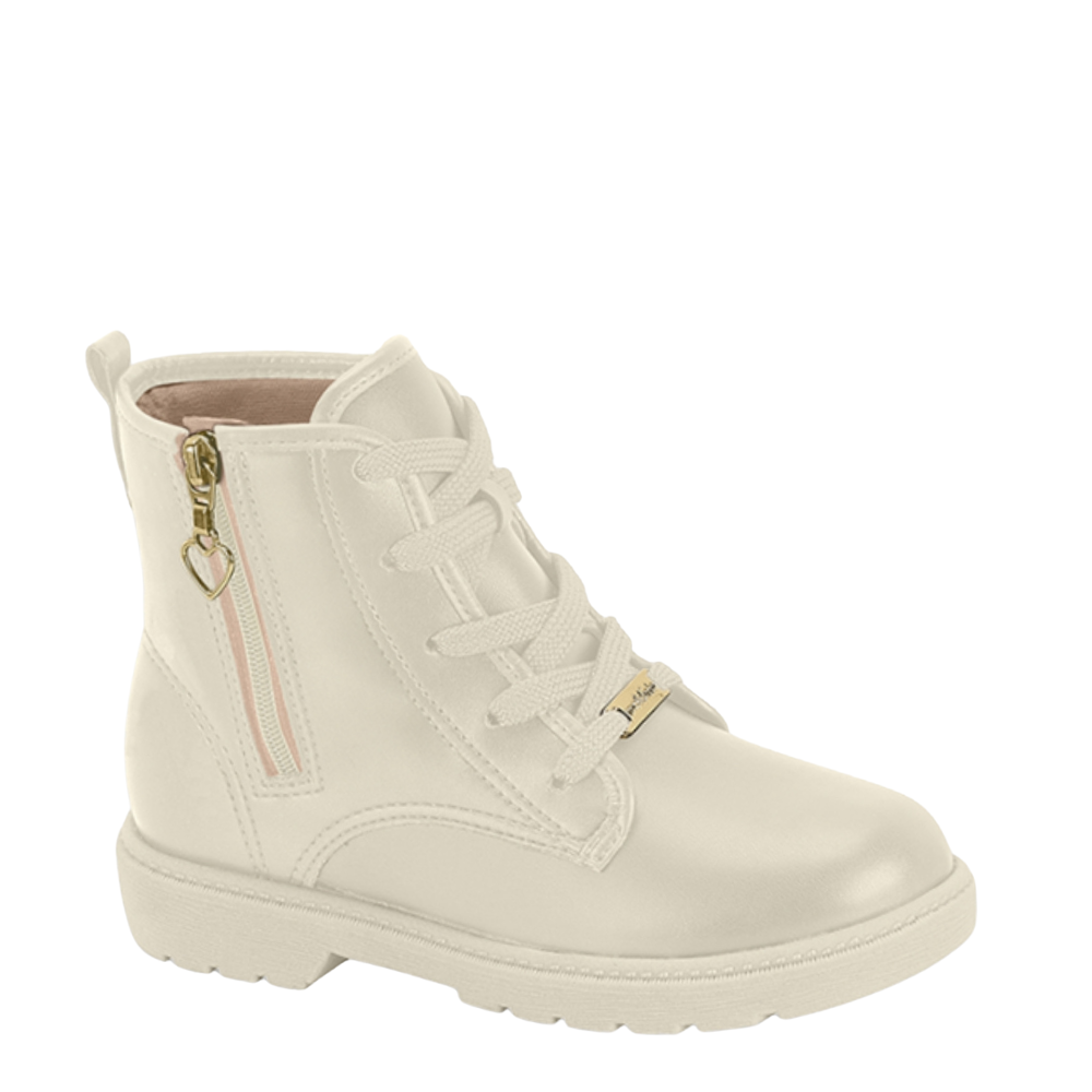 Bota Coturno Juvenil Menina Ziper Coração Molekinha 2164.146