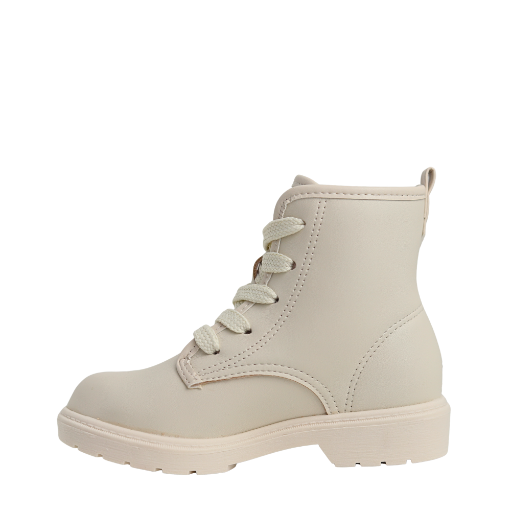Bota Coturno Juvenil Menina Ziper Coração Molekinha 2164.146 Branco 3